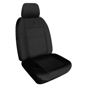 JACQUARD - WEEKENDER - BLACK SEAT COVERS suitable for TOYOTA HILUX SR and SR5 DUAL CAB - from 7/2015 - CURRENT
