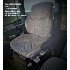 Topaz Global Canvas seat covers to fit KUBOTA M100X, M105X, M110X, M125X, M126X M135X -  M100GX, M110GX M126GX,  M135GX and M9540 Tractors MSG721MDCB