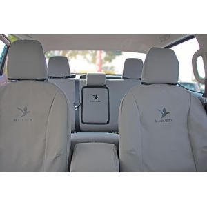 Black Duck® SeatCovers CANVAS, 4ELEMENTS or DENIM SEAT COVERS to suit your NISSAN NAVARA NP300 SL, ST, ST-X AND PRO-4X built from January 2021 onwards.