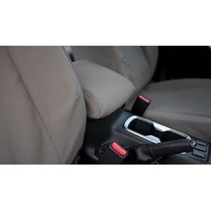 Black Duck® SeatCovers CANVAS, 4ELEMENTS or DENIM SEAT COVERS to suit your NISSAN NAVARA NP300 SL, ST, ST-X AND PRO-4X built from January 2021 onwards shows console cover