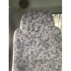 Driver (ONLY) is an ISRI 6500 Suspension Bucket UD MK5, MK6, PK9, PK12 Series Trucks 2008 - 2011 Black Duck Seat Covers