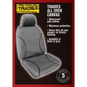 TRADIES CANVAS SEAT COVERS - to suit the NEW ISUZU D-Max SX, LS-M, LS-U, and X-Terrain Dual Cabs from 09/2018 to "Current Date"