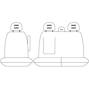 Heavy Duty Canvas Seat Covers to suit Iveco Daily Vans.