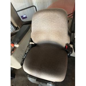 CONFIRM your seat by comparing the images these seats are used in a wide variety of machines, they may be upholstered in either by cloth or vinyl.
Machines including: New Holland SP Windrower, Case IH Headers, Case IH Tractors, Cat Backhoe Loaders, Macdon SP Windrower