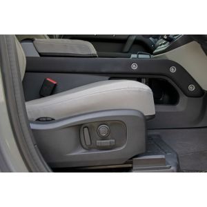 BLACK DUCK CANVAS PRODUCTS manufacture Australia's most POPULAR heavy-duty CANVAS and 4ELEMENTS SEAT COVERS to suit your Land Rover Defender built from 2020 onwards.