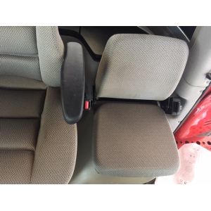 Driver Bucket & Buddy set no head rest CASE IH Headers 2013+ see description, suits machines with Fridge under Buddy Seat  Black Duck™ Canvas Seat Covers. (shows buddy seat)