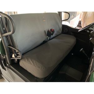 Canvas seat covers to suit  KAWASAKI - KAF700 MULE / PRO-MX EPS CAMO / LE 2019 onwards. Great Customer photo of the actual covers, Made in Australia note the great fit and double stitching.