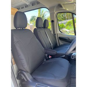 KAKADU BLACK CANVAS SEAT COVERS 
FITTER IN NAN LDV DELIVER 9 VAN for display only.