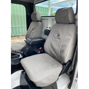 Black Duck Canvas Seat Covers to fit Mercedes G-Class Professional Cab/Chassis utes..