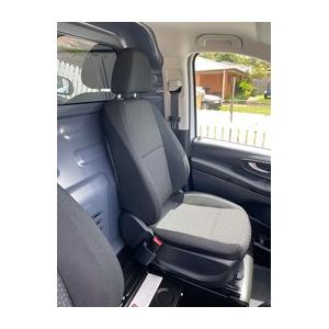 Driver and Passenger Bucket seats NO ARMRESTS - BLACK DUCK Canvas or 4Elements Seat COVERS Vito Van THESE COVERS SUIT THESE SEATS