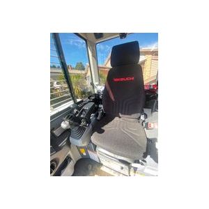 Black Duck Seat Covers TAKEUCHI RUBBER TRACK LOADERS TL 120, TL 130, TL 140, TL 150 MSG722RVS