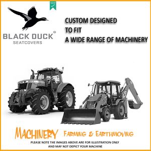 Driver & Buddy SET suits CASE IH Headers from2018 onwards, suits machines with Fridge under Buddy Seat  Black Duck™ Canvas Seat Covers. NOTE: the seats changed from 2018 on even though model numbers are the same.