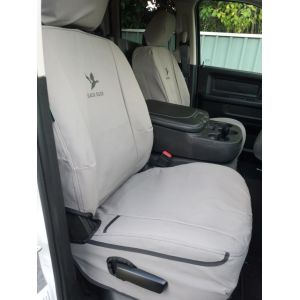 Customer photo  showing the reinforcing patch on the drivers seat base of his RAM 1500.