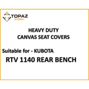 Heavy Duty Canvas Seat covers to fit KUBOTA RTV-1140 RTV REAR SEAT (NOT RTV-X1140)