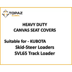 Heavy Duty Canvas Seat Covers custom designed to be suitable for your KUBOTA SVL65 SKID STEER Track LOADER
