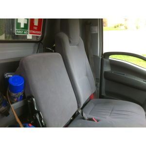 Black Duck™ Canvas Seat Covers Isuzu NH Series Trucks NNR NPR NPS NQR. NOTE IMAGES ARE FOR DISPLAY ONLY AND MAY NOT DEPICT YOUR MODEL.