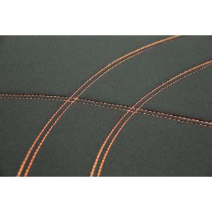 Black with Orange Stitching