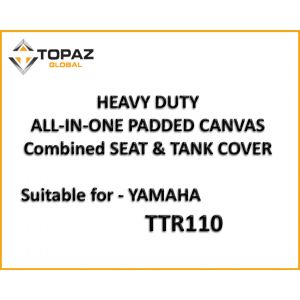 ALL-IN-ONE Padded Canvas SEAT & TANK COVER to suit  YAMAHA TTR110