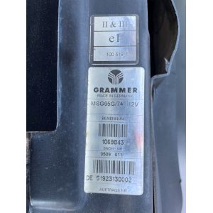 Black Duck® Canvas Seat Covers - CAT CHALLENGER  B Series Tractor approx 2005 fitted with a GRAMMER MSG741seat.