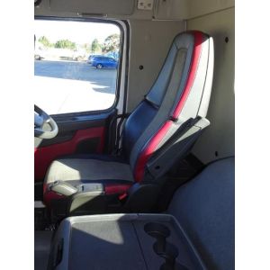 PASSENGER ONLY Hi-back bucket seat - no suspension - seat belt fixed to cab wall - has fold up seat base. Black Duck Canvas Seat Covers
