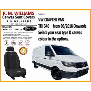 RM WILLIAMS - CANVAS SEAT COVERS  to suit VW CRAFTER TDI 340