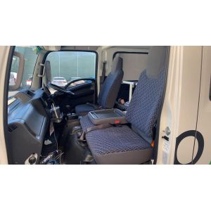 Black Duck Seat Covers Custom designed to be suitable for the front seats in ISUZU NH Series NNR, NPR, NPS, NQR - CREW CAB