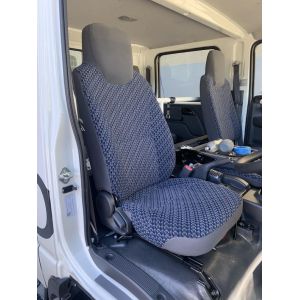 Black Duck Canvas Seat Covers to fit the FRONT & REAR seats in Isuzu NH Series Wide CREW Cabs