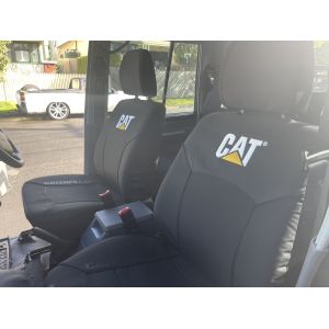 Custom-fit CAT CANVAS SEAT COVERS offer MAXIMUM protection for the seats in your LANDCRUISER 79 series VDJ79 DUAL CAB ute.