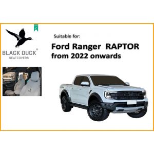 BLACK DUCK® SeatCovers - Next-Gen FORD RANGER RAPTOR FRONT DRIVER and PASSENGER SEATS.