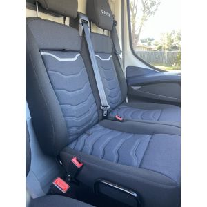 Black Duck Canvas or 4ELEMENTS Seat Covers to suit 6th GENERATION IVECO  DAILY VAN / 4X2, 4X4 CAB CHASSIS / 4X2,4X4 DUAL CAB CHASSIS.