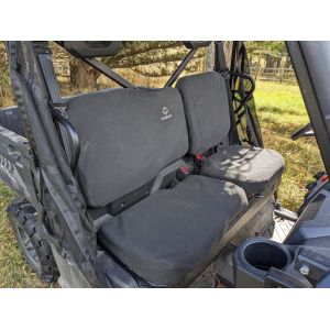 Quality Heavy Duty Canvas Seat covers for CF Moto UTV UFORCE 600.
BLACK CANVAS SHOWN