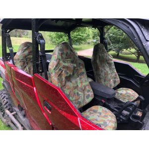 POLARIS GENERAL 1000 Heavy Duty Canvas Seat Covers (2 x bucket seats) OPTIONAL CAMO CANVAS SHOWN.
