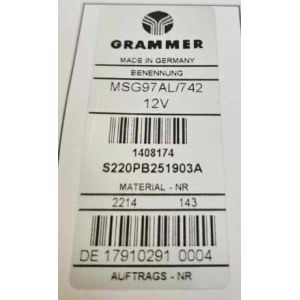 Black Duck Canvas or 4ElementsSeat Covers to fit Grammer ACTIMO EVOLUTION Seats.