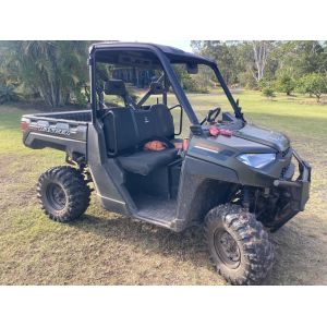 Heavy Duty Canvas Seat Cover to fit POLARIS RANGER 1000 DIESEL.
BLACK CANVAS is FITTED.
