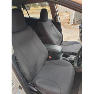 TAILOR MADE Custom Fit KAKADU Grey Canvas Seat Covers by SPERLING - to suit TOYOTA RAV 4