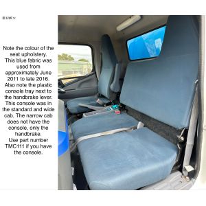 Black Duck Canvas Seat Covers offer maximum protection to the seats in your Fuso Canter 615, 715, 815 & 918