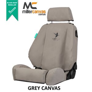 Black Duck SeatCovers Suitable for TOYOTA PRADO 250  - 
 GREY CANVAS.