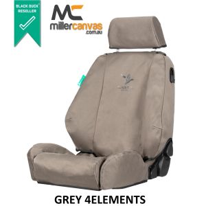 Black Duck SeatCovers Suitable for TOYOTA PRADO 250  - GREY 4ELEMENTS.