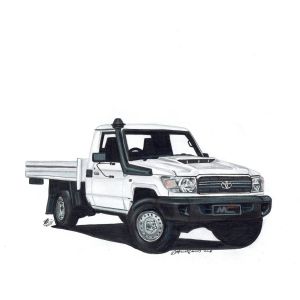 Black Duck® SeatCovers - SINGLE CABS  Driver & Passenger Buckets - suitable for TOYOTA LANDCRUISER 70 Series "CURRENT MODEL" WORKMATE, GX, GXL  from 11/2016 onwards.