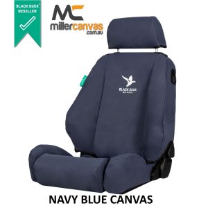 Black Duck SeatCovers Suitable for TOYOTA PRADO 250  - NAVY BLUE CANVAS.