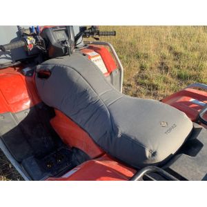 Miller Canvas is a leading specialist online retailer of Canvas All-In-One Padded Seat &Tank Covers manufactured by Topaz Global to suit HONDA TRX500 & TRX520 TM1, FM1, FM2, FA2 from 2014 onwards including 2015, 2016, 2017, 2018, 2019,2020 and beyond.-1