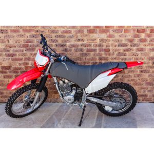 All-in-One Padded Canvas Seat and Tank Cover to fit CRF250F from 2019 onwards, with plastic radiator  shrouds REMOVED PART# AH390BP