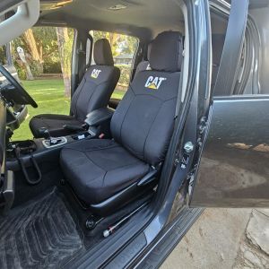CATERPILLAR - Heavy Duty CANVAS SEAT COVERS  to suit TOYOTA HILUX - from 7/2015 - CURRENT