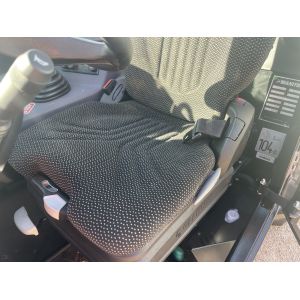Black Duck Seat Covers Manitou Telehandler MLT625 fitted with a Grammer MSG522 seat
