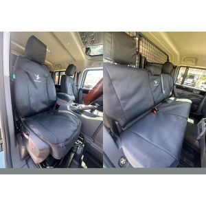 Black Duck Canvas and Black Duck 4 Elements Seat Covers suitable for Ineos Grenadier.