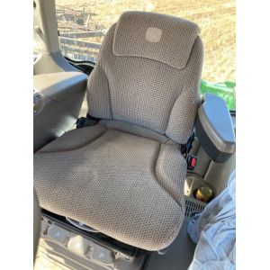 JOHN DEERE 8R Series from 2015 to approx 2019 - Black Duck Canvas or 4ELEMENTS Seat Covers  OPERATOR and BUDDY seat set.
