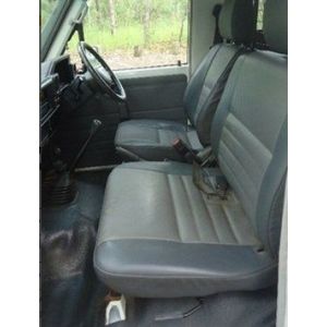 Black Duck Seat Covers  Toyota Landcruiser HZJ79 VDJ79 70 Series (please note: Reinforcing patches are an optional extra).