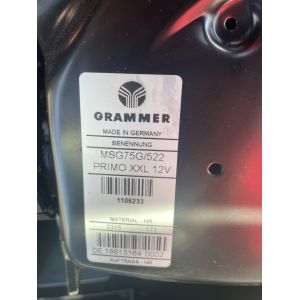 Black Duck Seat Covers Manitou Telehandler MLT625 fitted with a Grammer MSG522 seat