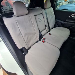 Black Duck Grey Canvas seat covers rear seat Mitsubishi Outlander ZM Part# MOL227A