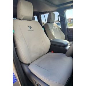 Black Duck SeatCovers Suitable for TOYOTA PRADO 250 Front seat covers shown